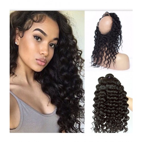 lace frontal 360° deep wave
